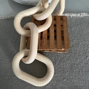 Table basse moderne rustique personnalisée en chaîne de bois, étagère d'entrée sculptée à la main avec nœuds, boîtes en bois haute résistance, enseignes murales - Product Image 1