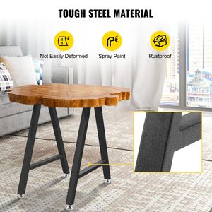 Set di 2 Gambe per Scrivania in Alluminio Resistente 28 X 17,7 Pollici con Rivestimento in Poliuretano - Product Image 2
