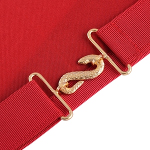 Delantal de Ceremonia Masónica del Arco Real, para Antiguo Sacerdote, con Triple Tau y Cinta Roja, Regalia Masónica para Logia del Arco Real - Product Image 6
