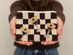 Handmade <b>Beaded</b> Coin Purse Floral Embroidery American Style Zipper Pouch Jewelry Storage Single Small Wallet Gift Bag Women 100% - Product Image 1