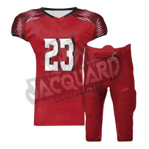 Matériaux de qualité supérieure, services OEM, étiquette personnalisée, uniforme de football américain de haute qualité, 100 % polyester, fabriqué au Pakistan - Product Image 1