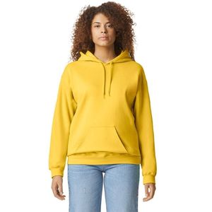 Sudadera con Capucha Amarillo Mostaza para Mujer, Manga Larga, Forro Polar, Bolsillo Canguro, Casual, con Logotipo Personalizado, Venta al Por Mayor - Product Image 1
