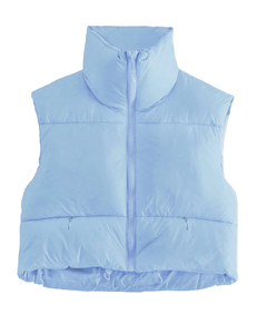 Wholesale <b>Women</b> <b>Puffer</b> Vest <b>Lightweight</b> Quilted Sleeveless <b>Jacket</b> Custom Embroidery OEM Fashion Manufacturer - Product Image 1