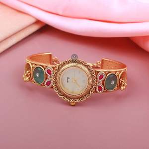 Rachita Antique Designer Brass Watch Bracelet - Product Image 2