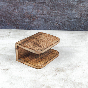 Acacia Wood <b>Napkin</b> Holder Plain Upright Paper Storage Tissue <b>Dispenser</b> Restaurant Kitchen Personalized Agate Stand Dinning Decor - Product Image 2