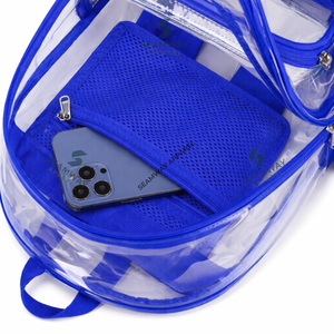 Zeta Phi Beta Sorority <b>Clear</b> Backpack Transparent Carry <b>Bag</b> <b>Clear</b> PVC Bookbag See Through Security Approved <b>Clear</b> <b>bag</b> - Product Image 2