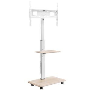 Carrello TV Mobile con Supporto per Schermi da 32-70 Pollici, Rotazione Sinistra-Destra di 25 Gradi, Altezza Regolabile, Vassoio Porta TV - Product Image 1