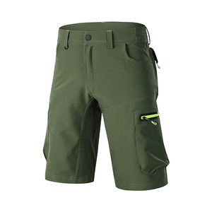 Shorts cargo décontractés pour hommes en tissu respirant, avec poches utilitaires, pour usage quotidien, imperméables, anti-UV, en coton - Product Image 2
