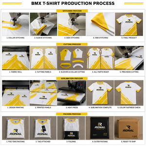 เสื้อยืดแขนยาวสำหรับปั่นจักรยานเสือภูเขา BMX มอเตอร์ครอส พิมพ์ลายตามสั่ง ระบายอากาศได้ดี ไซส์ใหญ่ สำหรับผู้ใหญ่ ปั่นจักรยานลงเขา - Product Image 5
