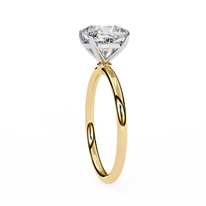 Bague de fiançailles en or jaune 14 carats, 2,5 carats, taille coussin, diamant de laboratoire certifié IGI, cadeaux d'anniversaire et de mariage, vente chaude - Product Image 4