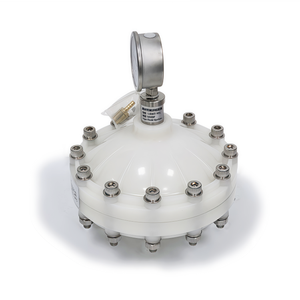 Amortisseur de pulsations de type diaphragme LGMZ-P1L PVDF/PP/PVC/SUS304/SUS316 avec réservoir sous pression pour pompe doseuse, garantie 1 an - Product Image 2