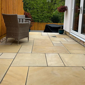 Dalles de pavé en grès menthe, pierre naturelle pour revêtement de sol extérieur, robustes, durables, résistantes aux intempéries, fournisseur - Product Image 4