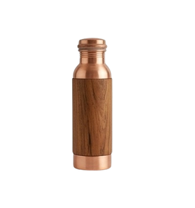 อุปกรณ์เครื่องดื่มและอุปกรณ์เสริม ขวดน้ำทองแดงแกะสลักด้วยมือ ดีไซน์สวยงาม ราคาไม่แพง - Product Image 3