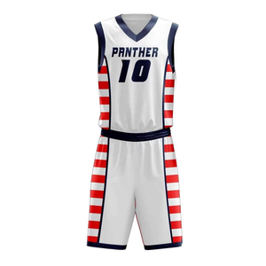 Ensemble de maillots de basket-ball personnalisés OEM ODM de haute qualité, respirant, 100% polyester, séchage rapide, pour l'été - Product Image 4