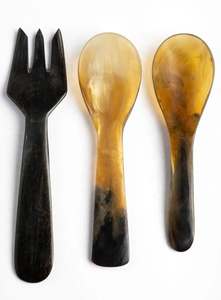 Ensemble de couverts modernes en PLA écologique jetables : fourchette à salade, cuillère à dessert, cuillère plate pour mariages et réceptions - Product Image 4