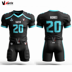 High Quality Customized American Football Jersey Breathable Spandex/<b>Polyester</b> Plus Size Short Tackle Twill Design <b>Shirts</b>/Tops - Product Image 5