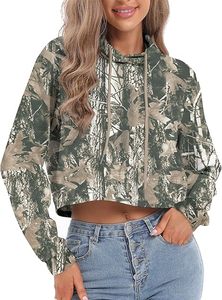 Sweat-shirt à capuche court personnalisé pour femmes, tissu extensible doux, style streetwear décontracté - Product Image 5