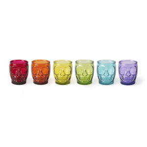 Set di 6 bicchieri Excelsa Calavera multicolor 9x8.5x10 cm - Product Image 1