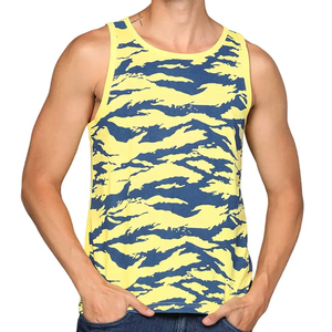 OEM Custom Logo Breathable Knitted Cotton Tank Tops Men Sleeveless Quick Dry Eco-Friendly Sportswear Wholesale - Product Image 1