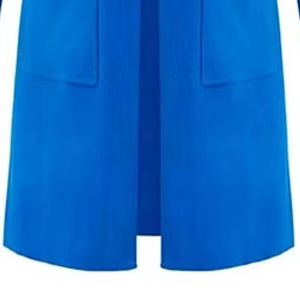 <b>Women</b> Pink White Blue Color Block Long <b>Cardigan</b> Open Front Long Sleeve Pocket Casual Knit <b>Sweater</b> Coat Elegant Ladies Outerwear - Product Image 5
