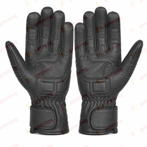 Gants de moto en cuir premium épais avec protections métalliques, imperméables, style aventure, pour motocross - Product Image 2
