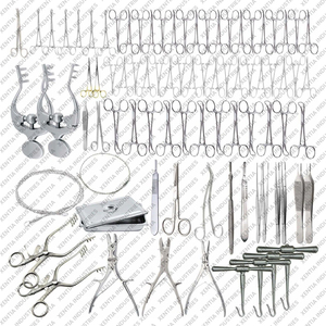 Kit complet d'instruments chirurgicaux orthopédiques pour craniotomie et laminectomie, 78 pièces, kit professionnel de neurochirurgie - Product Image 3