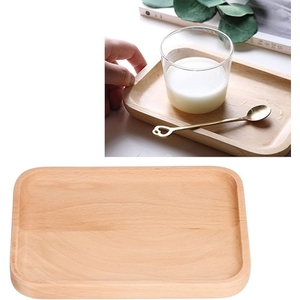 Poignées pour plateau de service rectangulaire en bois, grand format, pour le thé, le café, le petit-déjeuner, l'hôtellerie et la restauration, avec rebord. - Product Image 3