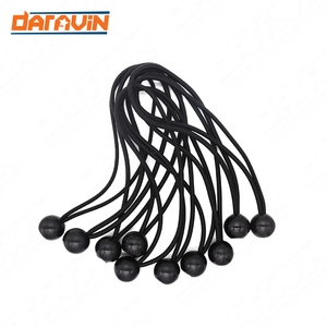 Ensemble de cordons élastiques en caoutchouc enroulés, boucles en caoutchouc, sangles rondes, cordons élastiques de haute qualité du Vietnam, 4 pièces - Product Image 2