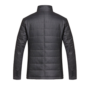 Veste matelassée de haute qualité avec logo personnalisé, en coton, design de créateur, doudoune d'hiver brillante unie pour homme - Product Image 3