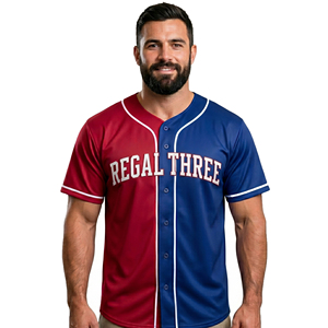 Men Full Button Baseball Jersey Men's Training Wear Baseball Jersey Mens Regal Three Down Button Baseball Jerseys Men - Product Image 6
