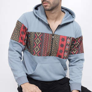 2026 Sweat à capuche zippé réversible pour homme, design personnalisé, en molleton bouclette épais 500 g/m², imprimé, à épaules tombantes - Product Image 1