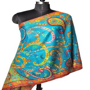 Estola de Cachemira Larga con Estampado Digital, Bufanda Tradicional con Impresión Digital - Product Image 2