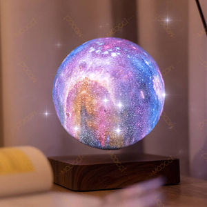 Arredamento moderno per la casa 16 colori <span class=keywords><strong>dimensioni</strong></span> personalizzate 14CM tavolo da letto luce notturna bambino bambino 3D levitante luna galleggiante lampada <span class=keywords><strong>stellata</strong></span> - Product Image 3