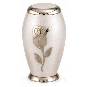 Antique Blue Butterfly Engraved Cremation Urn Memorial Picture Sticker with Enamel Cremation Urn for Human Funeral Ashes - Product Image 4