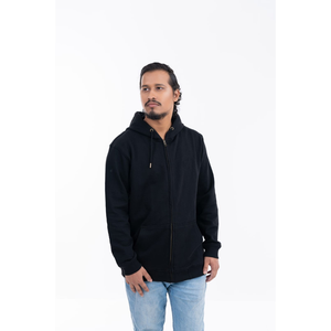 Sweat-shirt classique pour homme, couleur unie, confortable, pour Noël, avec tissu polaire de haute qualité, imprimé, fermeture éclair, pour l'hiver - Product Image 3