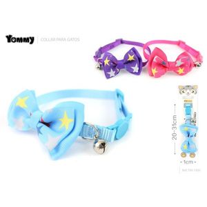 ปลอกคอแมวยอมมี่พร้อมโบว์ผูก ขนาด 20-31 ซม. สำหรับแมว - Product Image 1