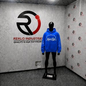 High Quality Hype Style Blue <b>Men's</b> Hoodies Customized Streetwear <b>Pullover</b> Fleece Casual Fashion Stars Urban Style Street Wholes - Product Image 3