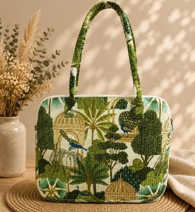 Handmade <b>Laptop</b> <b>Bags</b> High Quality Business Portfolio Quilted Cotton Shoulder Bga <b>Sleeve</b> Zipper Closure Fashion Soft Daily - Product Image 3