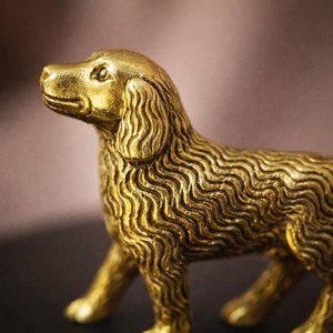 Figura de Perro de Latón Shubham, Modelo Artesanal Tallado 01D01002, Decoración de Mesa para Hogar, Oficina y Sala de Estar - Product Image 6