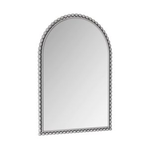 Specchio Vintage in Ferro Battuto da Appendere o da Tavolo per Soggiorno, Camera da Letto o Bagno - Argento - Product Image 6