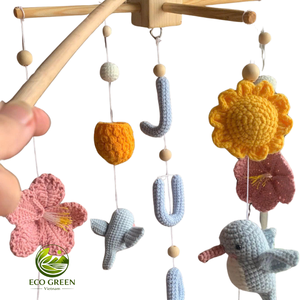 Móvil de Bebé Hecho a Mano Personalizado, Móvil de Cuna con Nombre Personalizado, Decoración para Cuarto de Bebé, Regalo de Baby Shower para Recién Nacidos, Niños y Niñas - Product Image 5