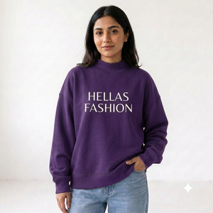 Sudadera de Cuello Alto para Mujer, la Más Vendida, de Algodón Ligero de Primera Calidad, Corte Holgado, Estilo Casual - Product Image 1