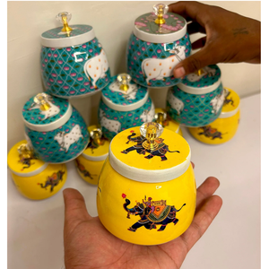 High Quality Metal <b>Container</b> Jar with Unique Printed Shape for <b>Dry</b> <b>Food</b> <b>Storage</b> Available for Bulk Wholesale Supplier from India - Product Image 5