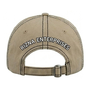 Gorra de Béisbol RIZNA de Mezclilla Twill, 6 Paneles, Ajustable, Unisex, Estilo Casual Vintage, Lavada, con Logotipo Bordado en 3D en el Panel Frontal, Azul, Algodón, Metal - Product Image 5