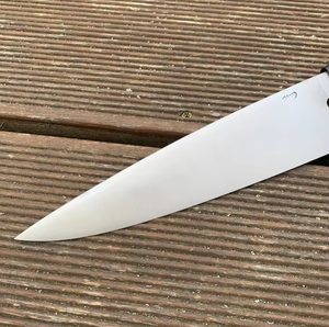Couteau de Chef Japonais LEGACY BLADES en Acier Carbone Forgé Premium, Manche en Bois, Finition Polie, Ambidextre, Fait Main - Product Image 3