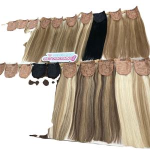 Vietnamese 100% Virgin Remy Hair Extensions High Quality Double Drawn CurlyFlat-tip Twists HD Lace Bundles - Product Image 1