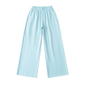 Pantalones Casuales de Verano para Mujer, de Cintura Alta Elástica, Pierna Ancha, Estilo Oxford, Antiarrugas, Hip Hop, Lisos, Sueltos y Rectos - Product Image 5