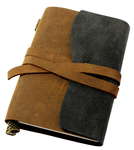 Hermoso Cuaderno de Papel Kraft Cosido con Panel Marrón, Cuaderno de Cuero de Alta Calidad con Tapa Blanda, Suministros de Oficina, Cuadernos Negros y Marrones - Product Image 1