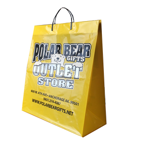 Vietnam-Made <b>PET</b> Plastic Snap Tote Bags Rigid Handle Shop Mail Promotion Use Garbage <b>Pet</b> Food Supermarket Cosmetic Packaging - Product Image 3