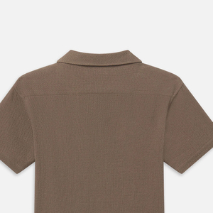 Factory Rate Men Modern Fit Short Sleeve Tee Shirt Button Closure Turn <b>Down</b> Collar Breathable Cotton Casual Outfit Solid Color - Product Image 5